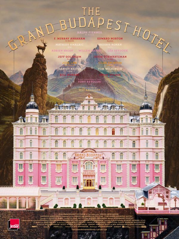 Affiche du film “The Grand Budapest Hotel”, de Wes Anderson