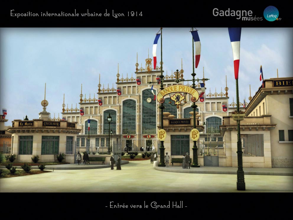 “Lyon centre du monde”, capture d'écran de la simulation 3D © Studio Le Mog/Musées Gadagne