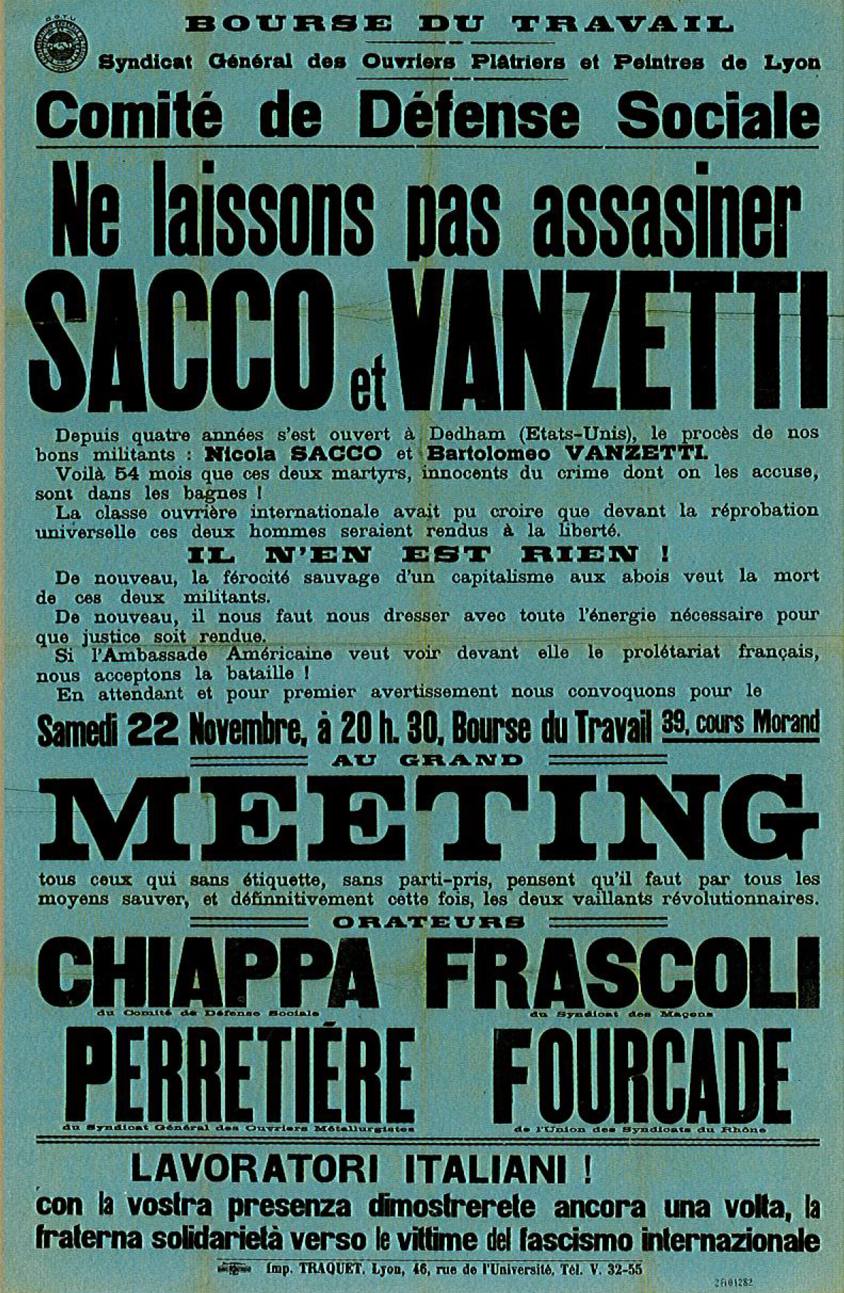 Sacco Vanzetti