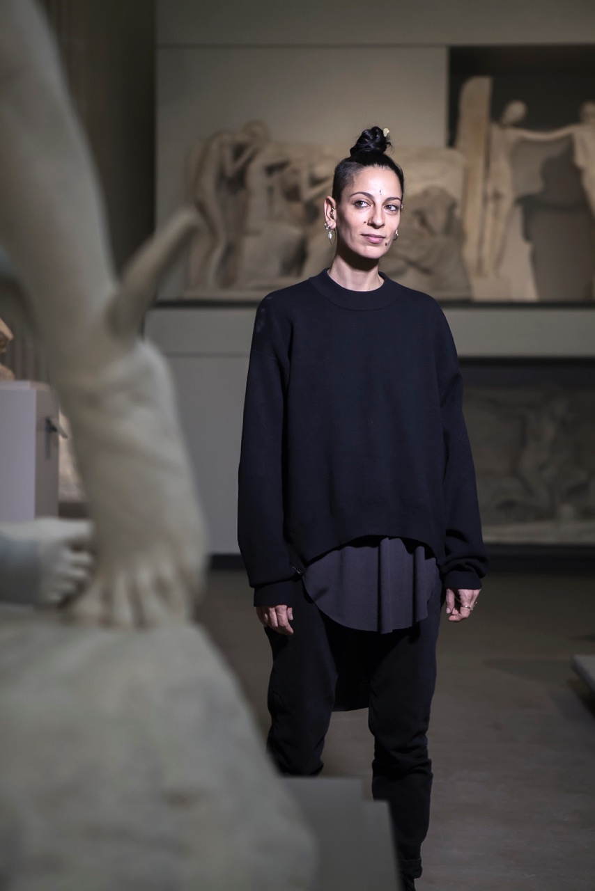Patricia Apergi, au musée des Beaux-Arts de Lyon en novembre 2016 © Tim Douet