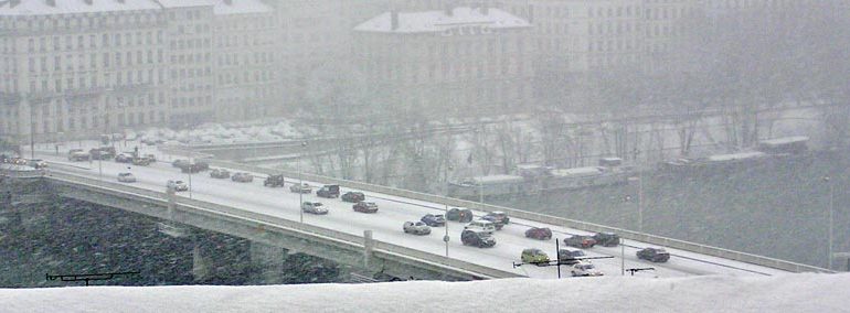 Lyon sous la neige