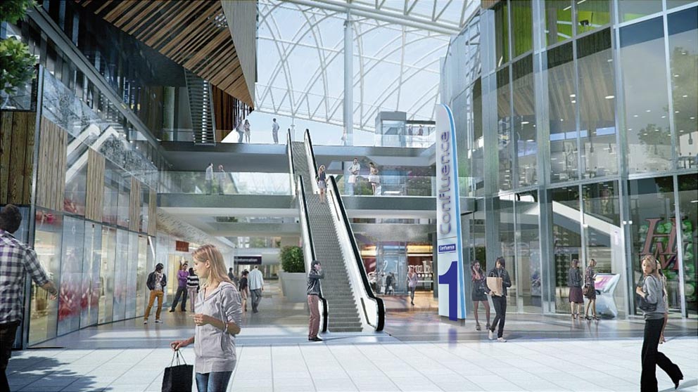 Centre commercial Lyon Confluence : \