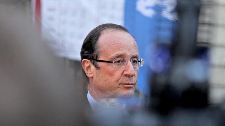 François Hollande Lyon détail © Tim Douet