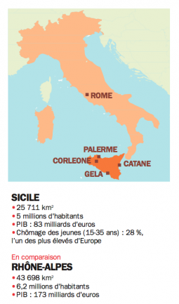 Sicile carte chiffres