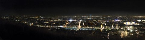 Fourvière vue de Lyon by night