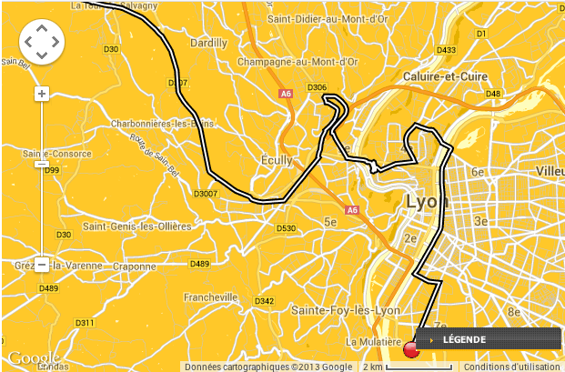 Tour de France parcours nu