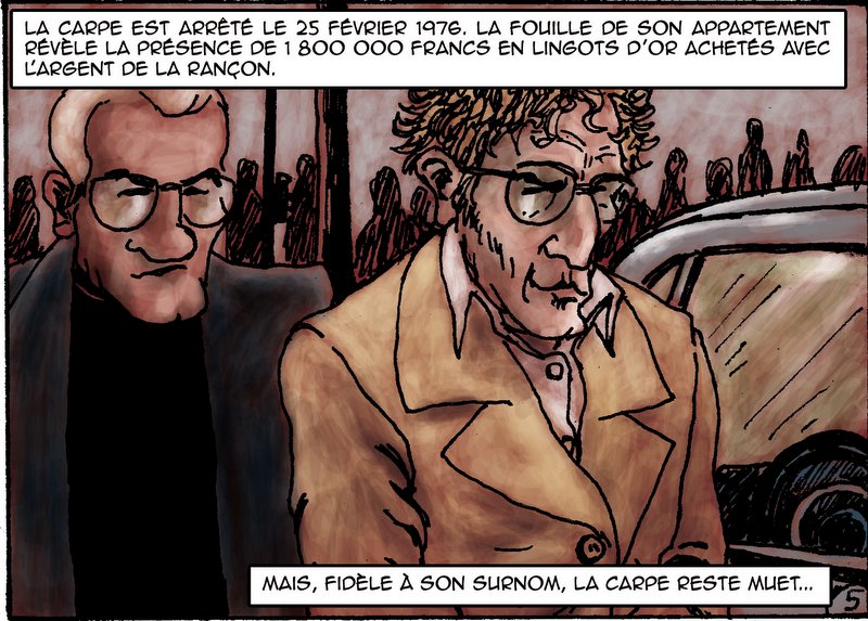 Dessin extrait de la BD “Le Gang des Lyonnais et autres vraies histoires lyonnaises” © David Mohamed* Dessin extrait de la BD “Le Gang des Lyonnais et autres vraies histoires lyonnaises” © David Mohamed*