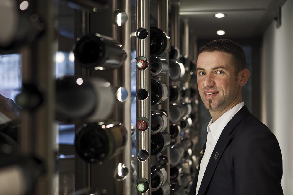 Jean-Sébastien Jurin, sommelier du Burgundy Lounge