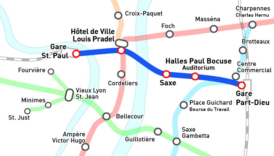 Le plan du projet de métro de Michel Havard