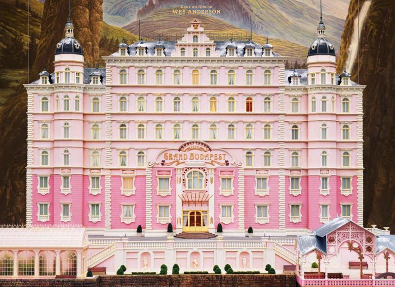 The Grand Budapest Hotel, de Wes Anderson, détail de l’affiche The Grand Budapest Hotel, de Wes Anderson, détail de l’affiche