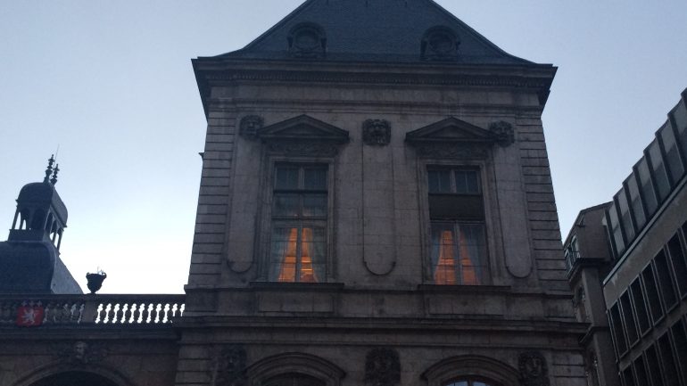 Bureaux de Gérard Collomb au soir du premier tour des Municipales - Mars 2014