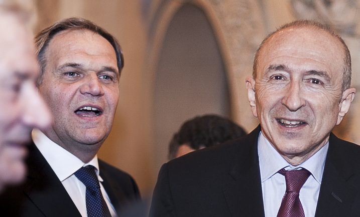 Buffet et Collomb à la préfecture du Rhône