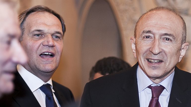 Buffet et Collomb à la préfecture du Rhône