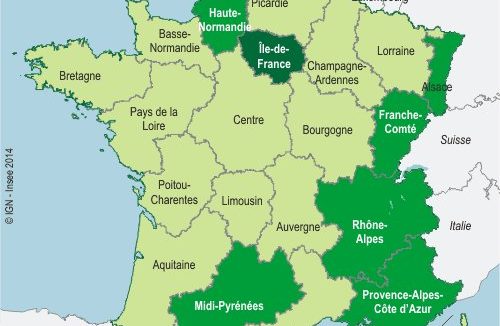 Carte France Salaires