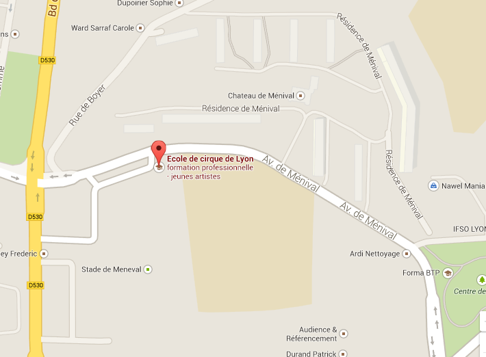 Carte Ecole de Cirque de Lyon () Carte Ecole de Cirque de Lyon ()