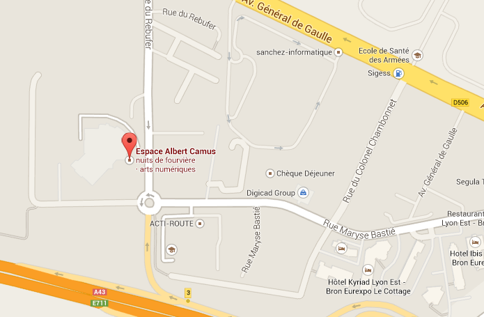 Carte Espace Albert Camus () Carte Espace Albert Camus ()