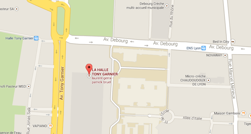 Carte La Halle Tony Garnier () Carte La Halle Tony Garnier ()