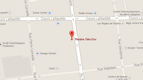 Carte Théâtre Tête d’Or