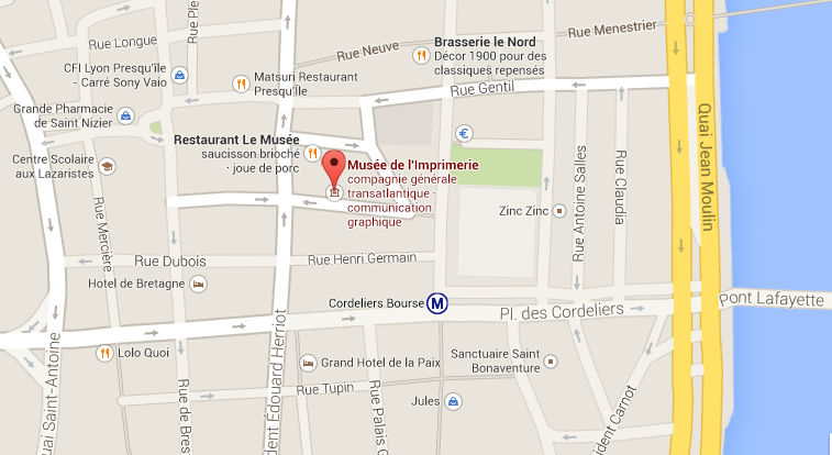 carte Musée Imprimerie () carte Musée Imprimerie ()
