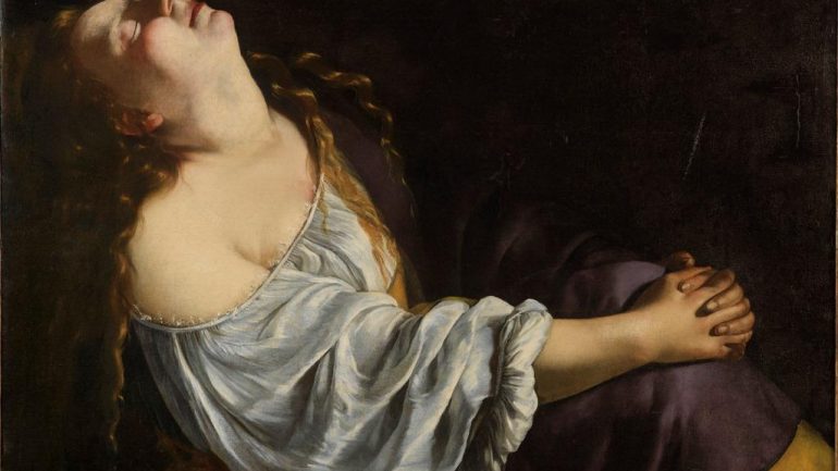 Ste Marie-Madeleine en extase Artemisia Gentileschi