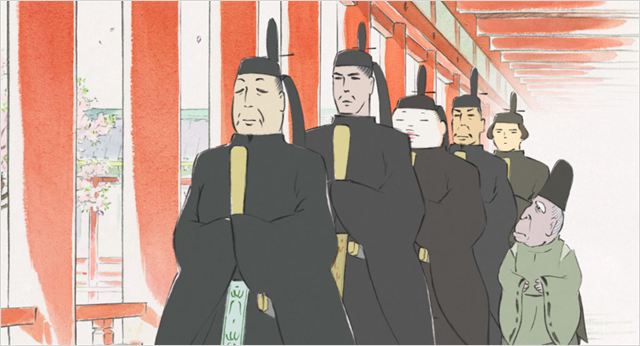 Le conte de la princesse Kaguya - Isao Takahata - les prétendants Le conte de la princesse Kaguya - Isao Takahata - les prétendants