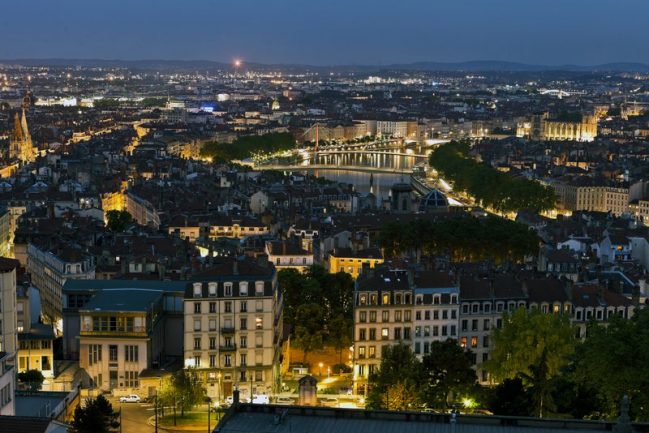 Vue de Lyon nuit 009