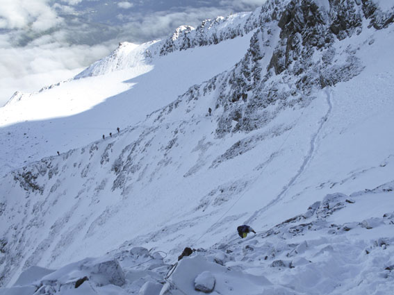 Le couloir du Goûter (3 340 mètres)@ Fondation Petzl