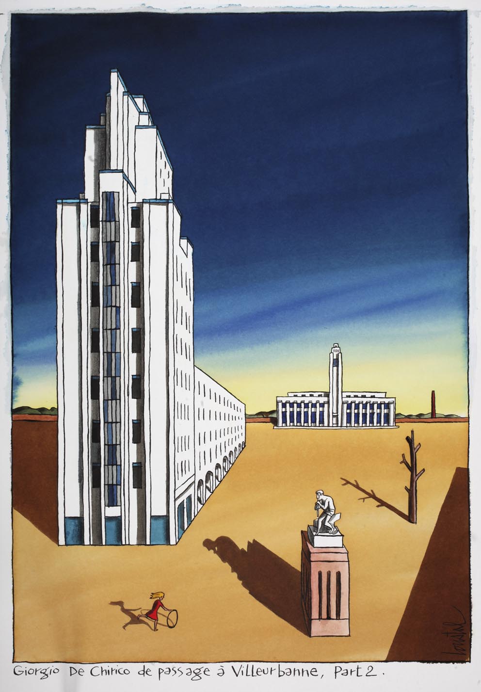 Jacques de Loustal, Giorgio de Chirico de passage à Villeurbanne part. 2 Jacques de Loustal, Giorgio de Chirico de passage à Villeurbanne part. 2