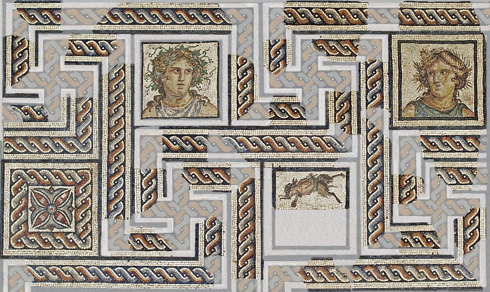 Mosaïque aux saisons © Musée gallo-romain de Fourvière