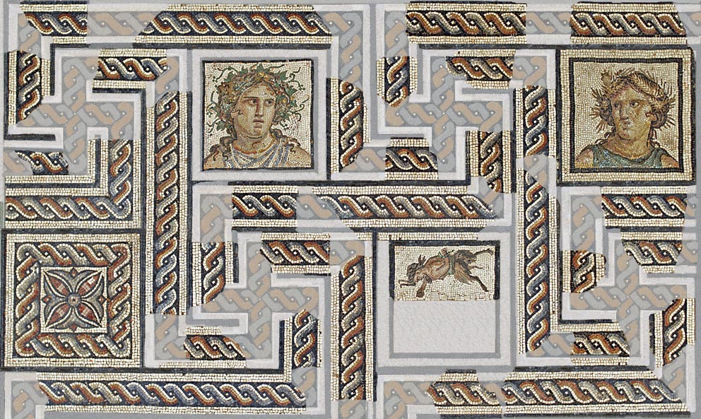 Mosaïque aux saisons © Musée gallo-romain de Fourvière Mosaïque aux saisons © Musée gallo-romain de Fourvière