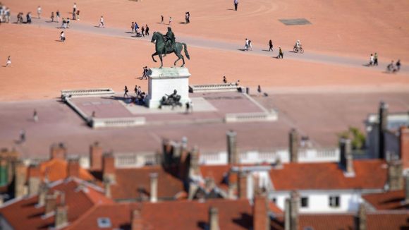 Place Bellecour vu de Fourvière