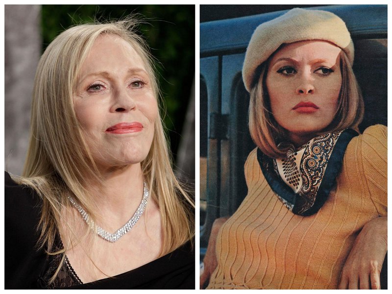 Faye Dunaway en 2013 et dans “Bonnie & Clyde” en 1967 © Brian To/DR (montage Lyon Capitale)