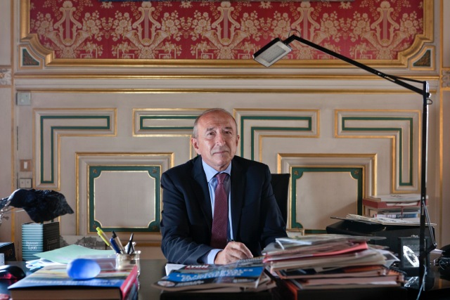 Gérard Collomb dans son bureau de la mairie de Lyon, le 31 août 2014 © Tim Douet Gérard Collomb dans son bureau de la mairie de Lyon, le 31 août 2014 © Tim Douet