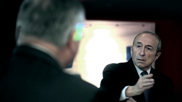 Gérard Collomb et Michel Mercier (de dos)