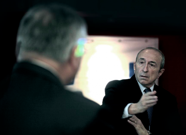 Gérard Collomb et Michel Mercier (de dos)