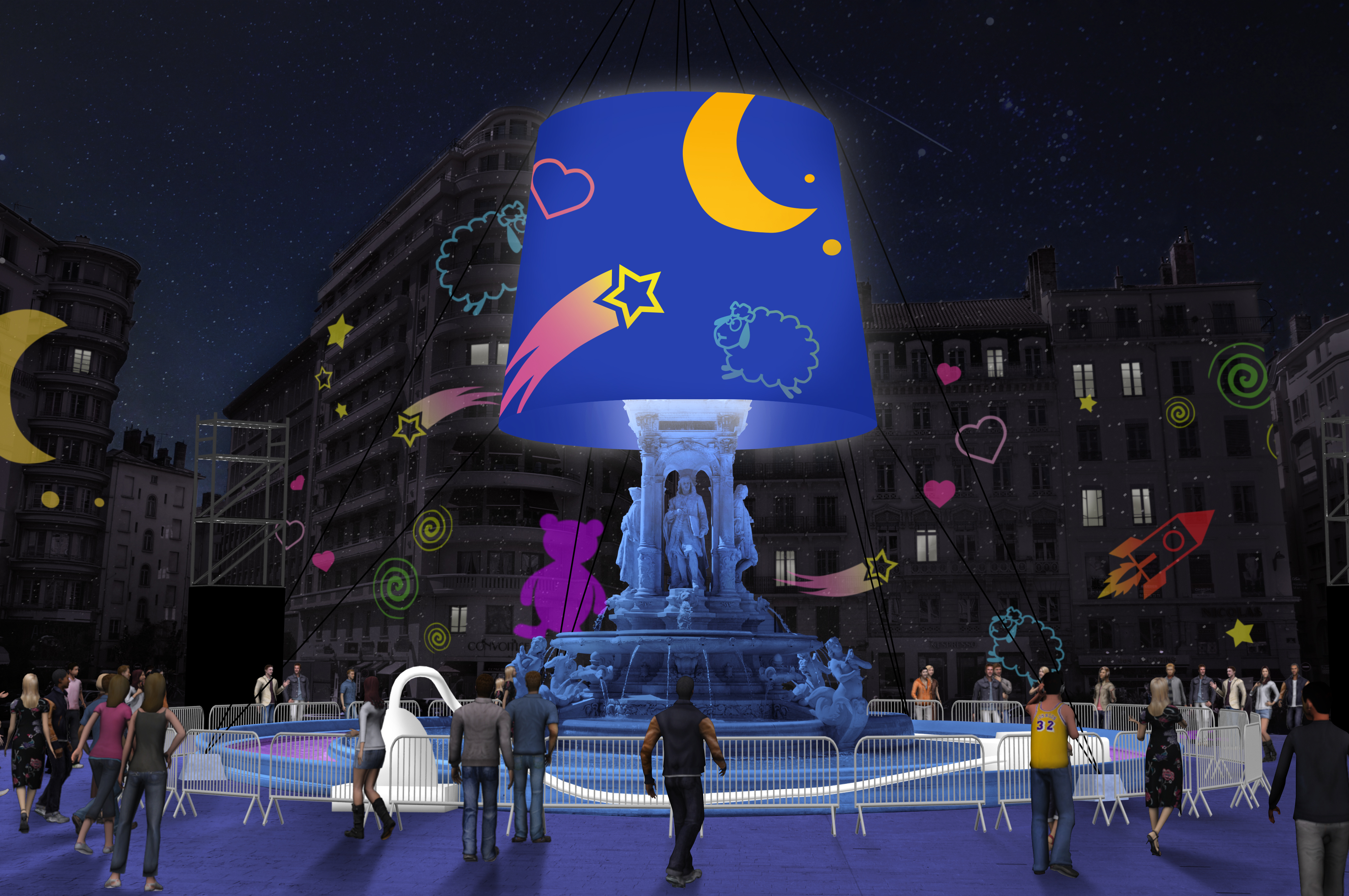 Fête des lumières 2014, la Veilleuse de la place des Jacobins © Ville de Lyon Fête des lumières 2014, la Veilleuse de la place des Jacobins © Ville de Lyon