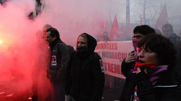 Alternative Libertaire manif Anti-FN