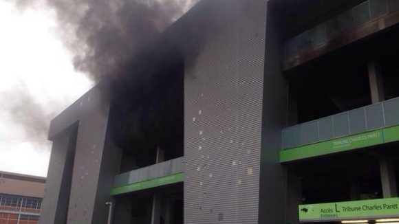 Le feu à Geoffroy Guichard