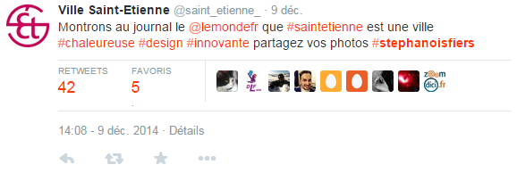 Tweet Ville Saint-Etienne Le Monde