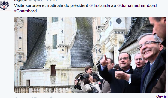 François Hollande à Chambord