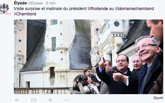 François Hollande à Chambord