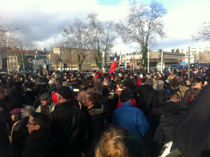 Lyon, dimanche 11 janvier 2015 © Lyon Capitale