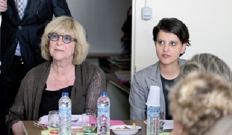 Pascale Crozon et Najat Vallaud-Belkacem