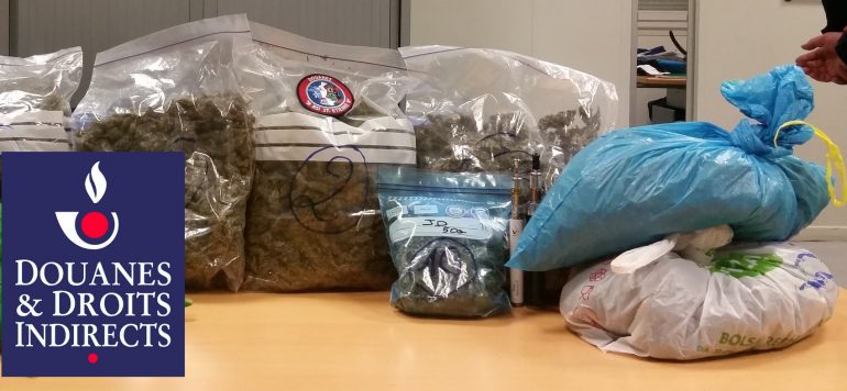 saisie de 3 kg d'herbe de cannabis