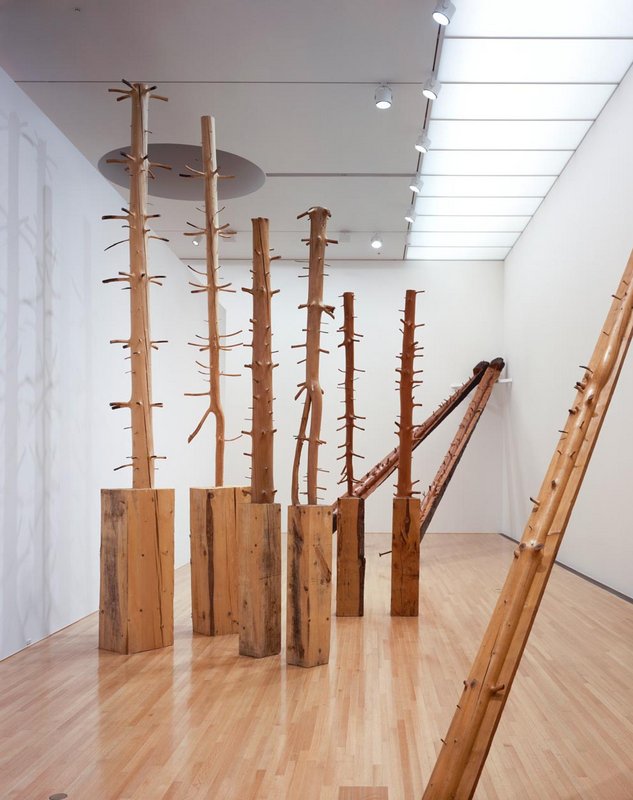 Giuseppe Penone, “Répéter la forêt”, 1969-1997. Vue de l’installation au Toyota Municipal Museum of Art, 1997 © Archives Penone