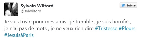 Réaction de Sylvain Wiltord après le décès de 10 personnes lors de l'enregistrement de l'émission 