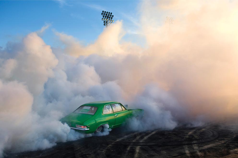 Biennale du design 2015 – Bob, série “Burnouts”, 2012 © Simon Davidson