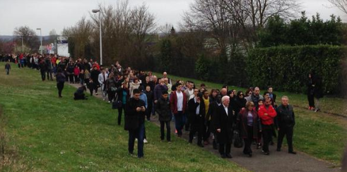 Marche silencieuse à Villefontaine