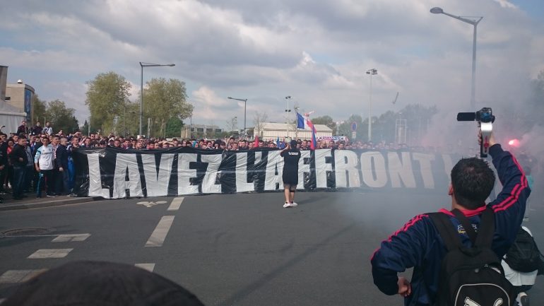 supporters lyonnais derby