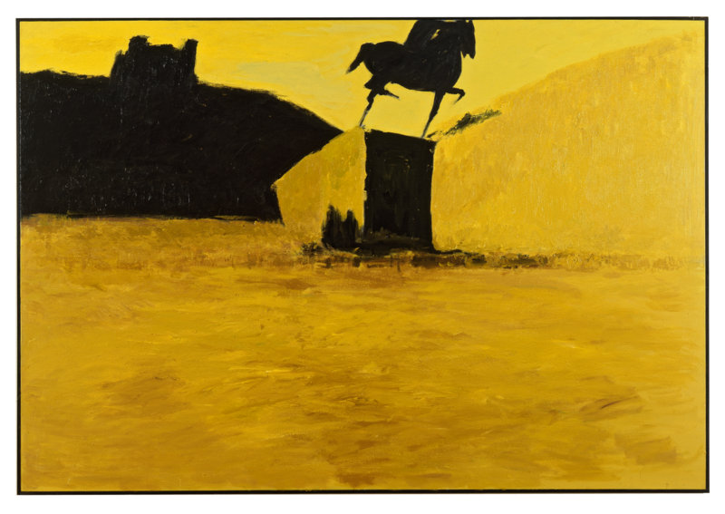 Patrice Giorda, Bellecour, 1987. Acrylique sur toile, 130x195 cm © Georges Poncet